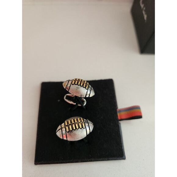 NIB Paul Smith Metal CUFFLINKS Football - Picture 3 of 5
